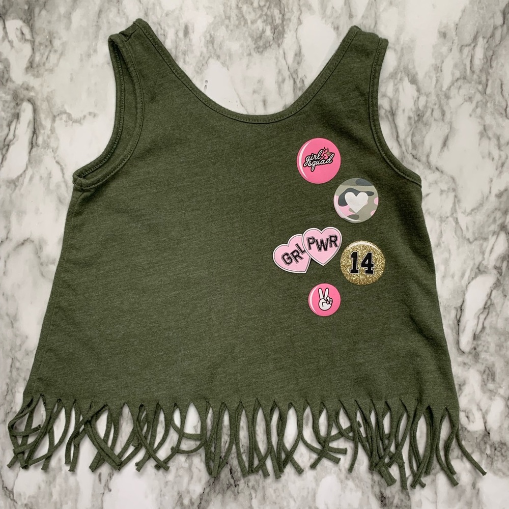 Toddler Girl Fringe Tank Top